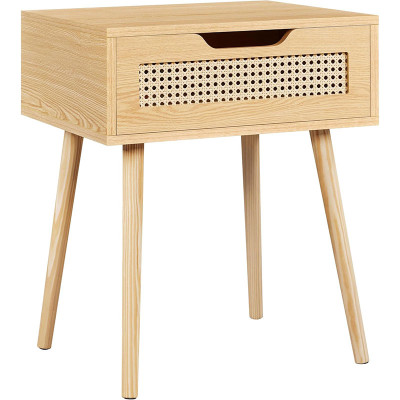 Noční stolek 592917 light brown, s 1 zásuvkou, světle hnědý - B