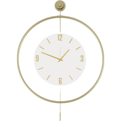 Nástěnné hodiny OPVIQ Mclock-00134, 58 x 85 x 7 cm, zlatá - B