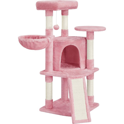 Malé škrabadlo pro kočky 593206, 106 cm, růžový - A