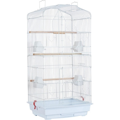 Ptačí klec 591824 white, 46 x 35 x 92,5 cm, bílá - B