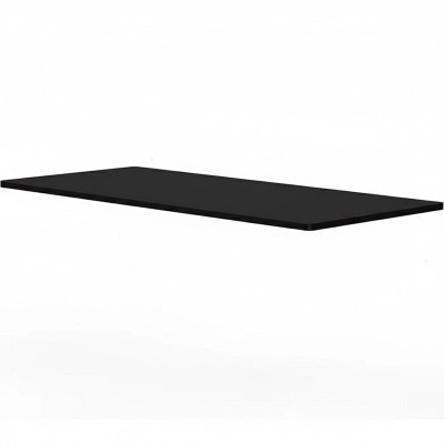 Obdélníková stolní deska DT1408-Black, 140 x 80 cm, černá - N