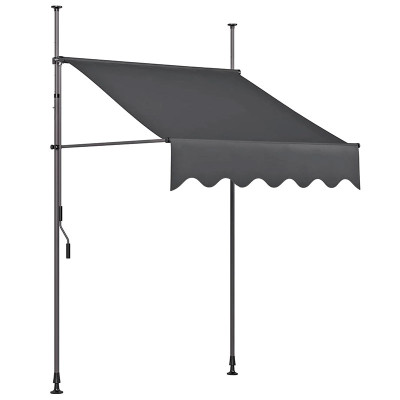 Markýza s upínacími svorkami GARDEN PLEASURE, antracitová, 200 cm x 300 cm - B