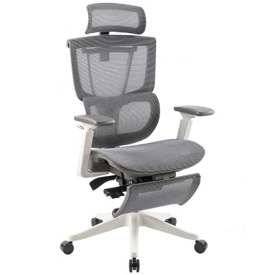 Ergonomická kancelářská židle C7WG-Air-Pro, šedo/bílá - B