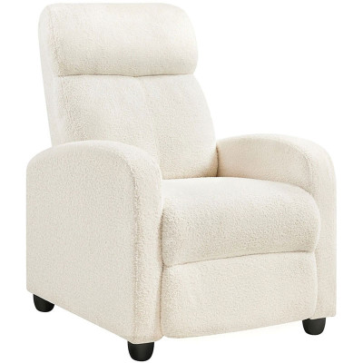 Polohovací křeslo 614837 ivory, s nastavitelným opěradlem - A