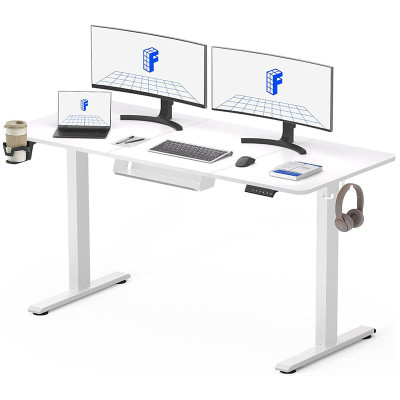 copy of Nastavitelný elektrický stůl QE1W-1460-EUV1, 140 x 60 cm, bílý - A
