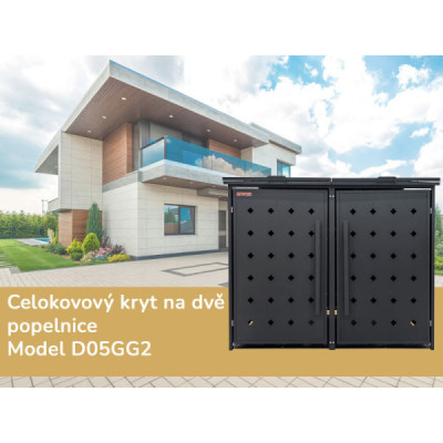 Přístřešek na popelnice D05GG2 Přístřešek na popelnice D05GG2