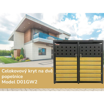 Přístřešek na popelnice D01GW2 Přístřešek na popelnice D01GW2