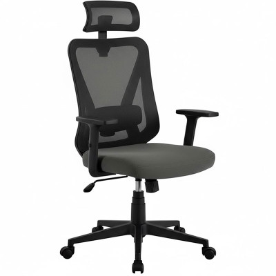 Ergonomická kancelářská židle 614285, bederní opěrka, černá - A