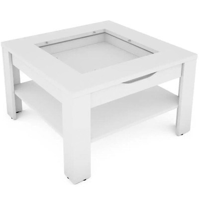 Konferenční stolek byLIVING Ralph, 67, 43, 67 cm, bílý - B