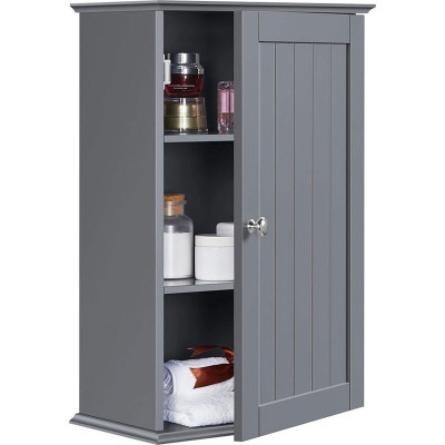 Nástěnná koupelnová skříňka 591745 dark gray, 35 x 20,7 x 55 cm - B