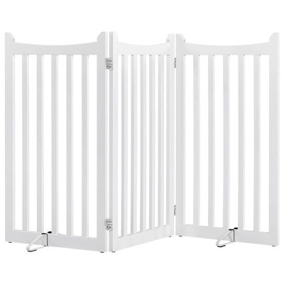 Skládací bezpečnostní zábrana pro psy 593209 white - B
