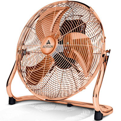 Podlahový ventilátor se 3 stupni výkonu, měděný - A
