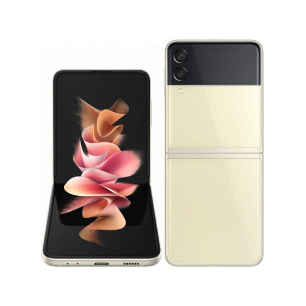 Chytrý telefon SAMSUNG Galaxy Z Flip3 5G (SM-F711BZEAEUB), 2640 x 1080 px, 8GB/128GB, krémový - B