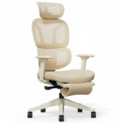 Ergonomická kancelářská židle BS5W-PRO, s opěrkou nohou - B