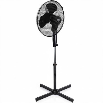 Stojanový ventilátor výškově nastavitelný až 120 cm, černý - A