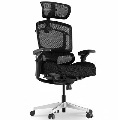 Ergonomická kancelářská židle OS250B-F1, 7D loketní opěrky, černá - A