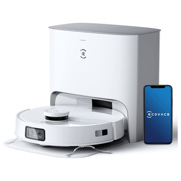 Robotický vysavač ECOVACS Deebot T10 PLUS, mopování, 5200 mAh, 3000 Pa, bílý - B