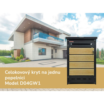 Přístřešek na popelnici D04GW1 Přístřešek na popelnici D04GW1