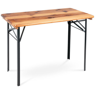 Zahradní stůl BBT-117, 117 cm, přírodní - B