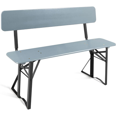 Zahradní lavice BBB-119, 119 cm, šedá - B