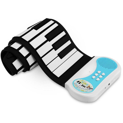 Dětské rolovací piano RP-37, s 37 klávesami, 56 x 12,5 x 0,99 cm - A