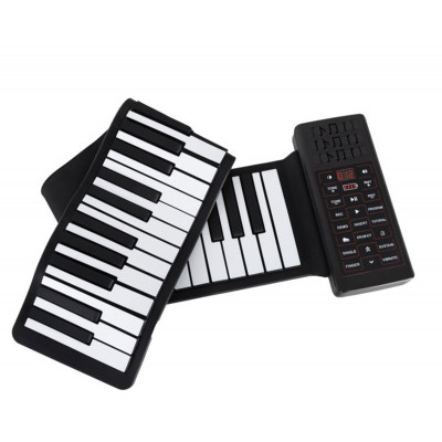 Rolovací silikonové piano  RA-61, 61 kláves, černé - A