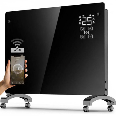 Smart skleněný konvektor GPH-20EA, 2000 W, černý - A
