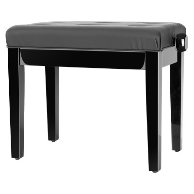 Klasická klavírní lavice, model D, černá - B