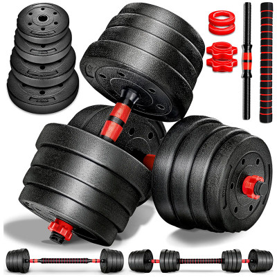 Sada činek 2v1, 30 kg, černé - A