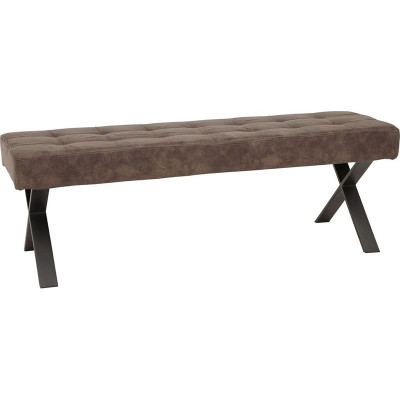 Lavice Donna II, kovový rám ve tvaru X, 140 x 45 cm, nosnost 300 kg - A