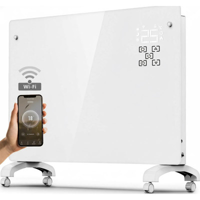 Smart Skleněný konvektor GPH-15EA, 1500W, bílý - B