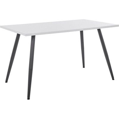 copy of Jídelní stůl Anika, kovový rám z kulatých trubek, šířka 140 cm, bílo/černý - B