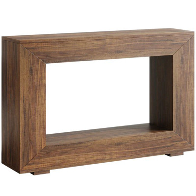 Konzolový stolek HOGA-JW0885X, 122,5 x 29,8 x 81,8 cm, hnědý - N