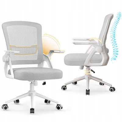 Ergonomická kancelářská židle X24F00K087, síťované, šedé - A