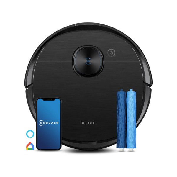 Robotický vysavač ECOVACS Deebot T9 AIVI, s funkcí stírání, 3000 PA, černý - B