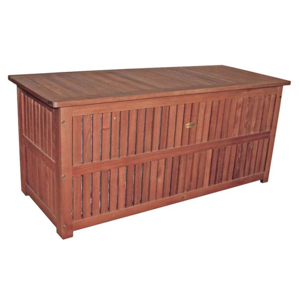 Zahradní úložný box Plano 985042, masiv eukalyptus, hnědý, 55 x 130 x 58 cm - A