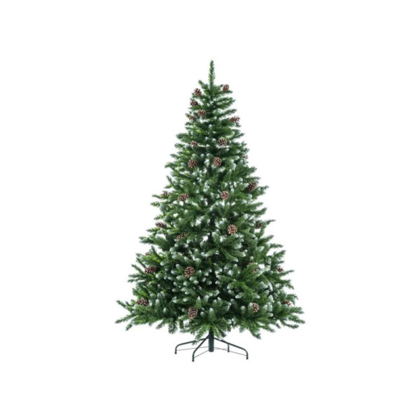 Vánoční stromek Fir 210 cm, se šiškami, PVC, zelený - A