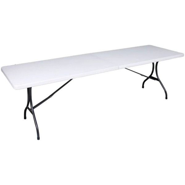 Zahradní stůl Mufaro 304722, obdélníkový, HDPE plast, skládací, 244 x 76 x 72 cm - B