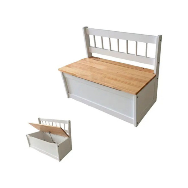 Truhlová lavice, 1 místná, MDF, elegantní design, 50 x 60 x 26 cm - A