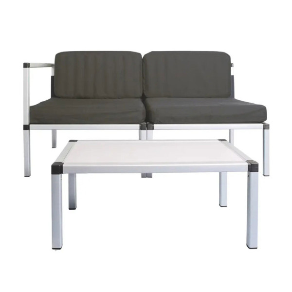 Skládací mobilní salonek, max. nosnost: 150 kg, šedá - B
