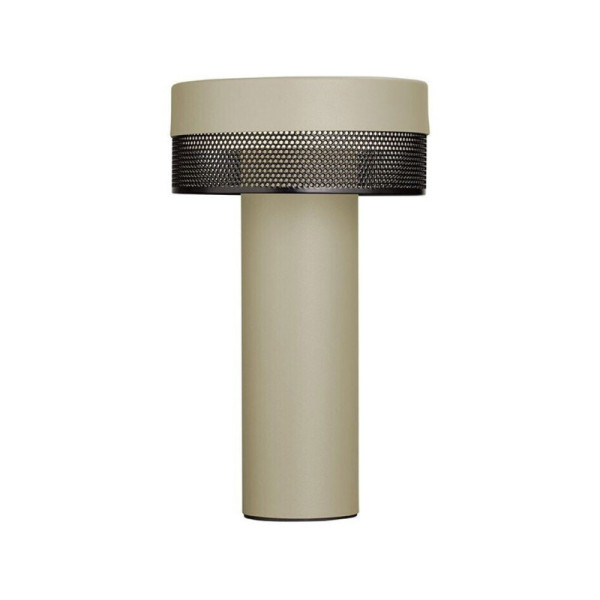 Stolní lampa Mesh, bateriová lampa, 1,8 W, písková, teplá bílá
