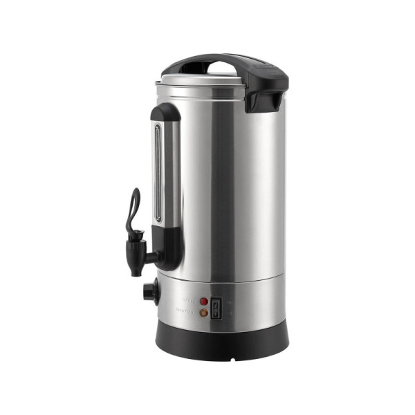 Nerezový vařič Teramo 51008, na svařené víno, s kohoutkem, termostatem a ochranou proti přehřátí, 1500 W, 10 l, konvice, 5...