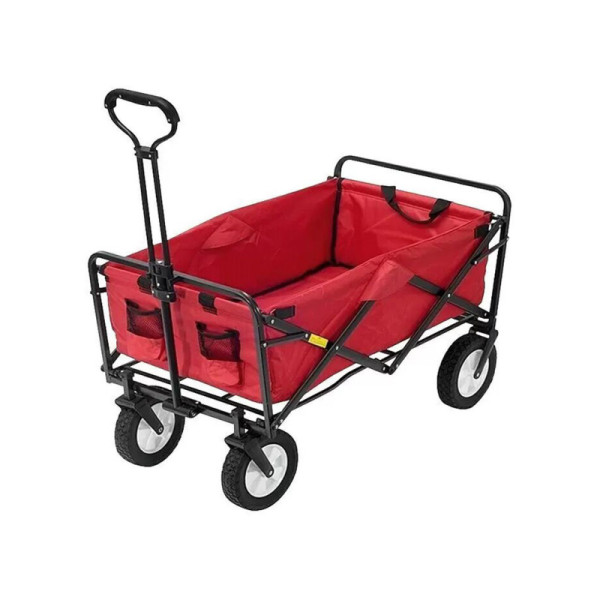 Přepravní vozík Beach Waggon (23778687), skládací, ruční vozík, červený, 89 x 51,5 x 57,5 ​​cm - A