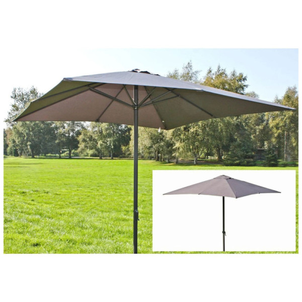 Zahradní slunečník 504589, ocel, polyester, osmiúhelníkový, 250 x 250 x 260 cm - B