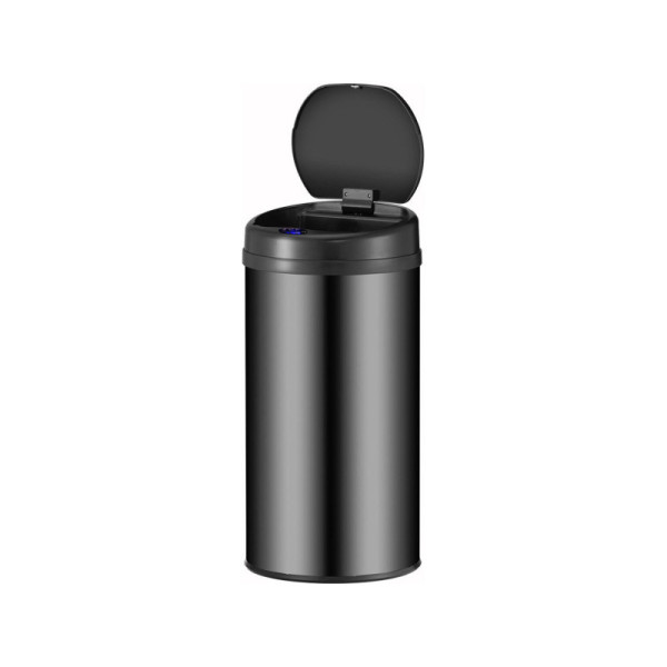 Automatický odpadkový koš 300626, se senzorem, pro bezkontaktní likvidaci odpadků, černý, 40 l - B