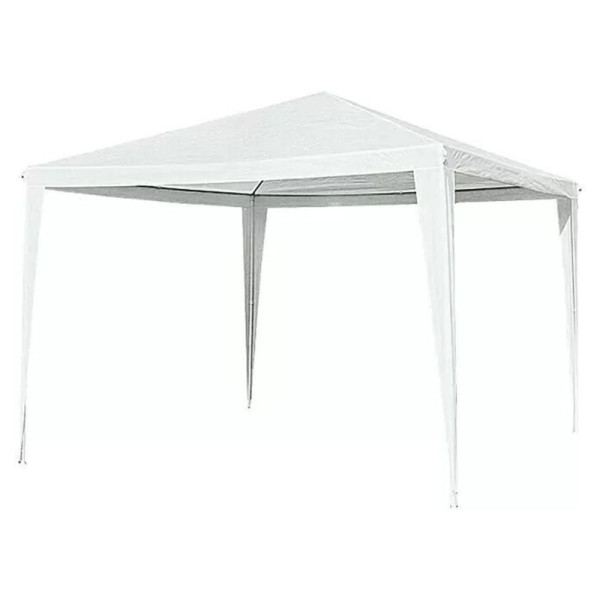 Párty stan Sumba, ocelový rám s práškovým nástřikem, bílá, 300 x 300 cm - A