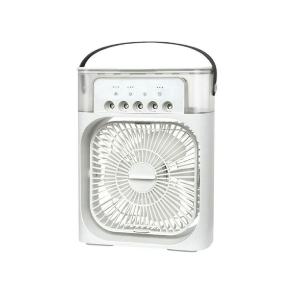 USB vzduchový ventilátor s časovačem, bílý, 21,5 x 9,9 x 27,5 cm - A