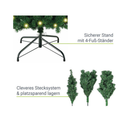 Umělý vánoční stromek s LED diodami 51714 Umělý vánoční stromek s LED diodami 51714