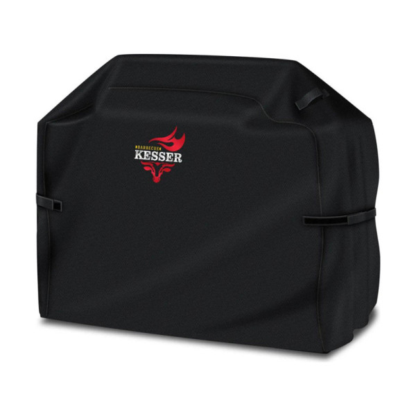Ochranný kryt grilu Premium, 600D Oxford, nastavitelný suchý zip, ochrana před UV zářením, černý, 147 x 61 x 122 cm - A