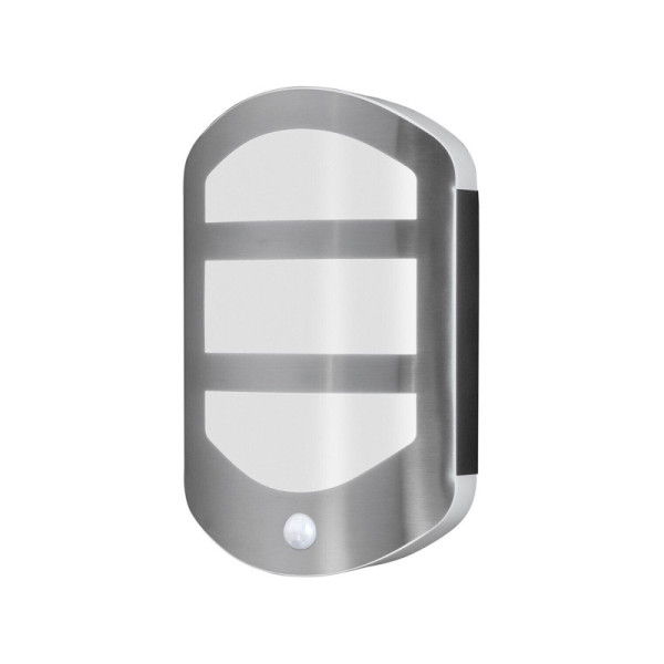 Venkovní nástěnné LED svítidlo Endura Style Plate Wall, 12,5 W, 180 x 60 x 283 mm, nerez, IP44, detektor pohybu - A